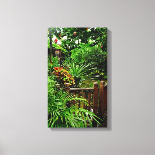 Tropical Garden stretched canvas Print (Voorkant)
