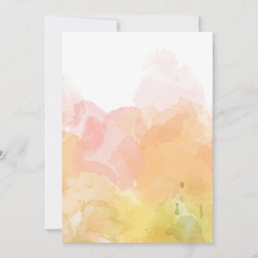 Tropical Garden Sunrise bruiloft uitnodiging (Achterkant)