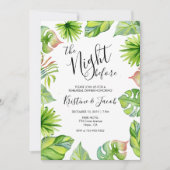 Tropical Garden Wedding Repetitie Kaart (Voorkant)