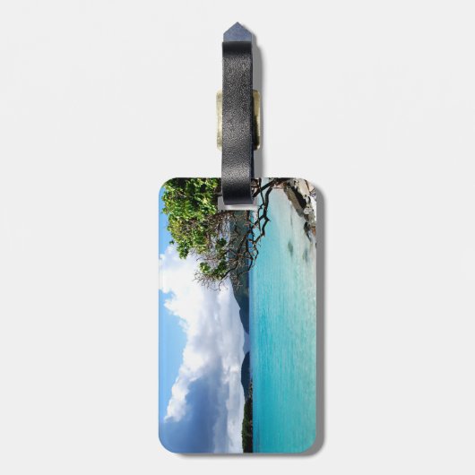 Tropical Getaway Bagagelabel (Achterkant verticaal)