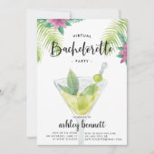 Tropical Getaway | Virtual Bachelorette Party Kaart (Voorkant)