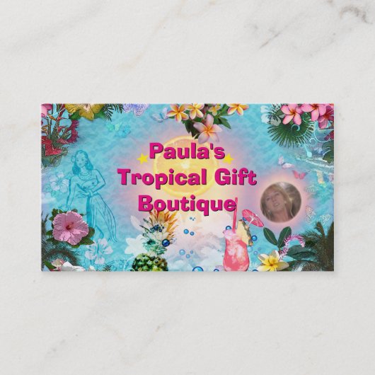 Tropical Gift Boutique Visitekaartje (Voorkant)