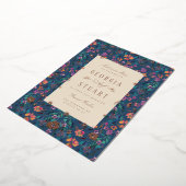 Tropical Glam Dark Turquoise Magenta Folie Uitnodiging (Gedraaid)