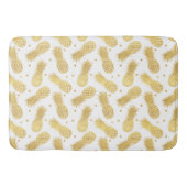 Tropical Gold Ananas en Confetti Stippen Badmat (Voorkant)