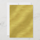 Tropical Gold Pineapple Baby shower Uitnodiging (Achterkant)