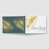 Tropical Gold Wedding Persoonlijk Gastenboek (Volledig)