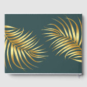 Tropical Gold Wedding Persoonlijk Gastenboek (Achterkant)