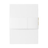 Tropical Gold Wedding Uitnodigingen Wikkel (Achterkant Voorbeeld)