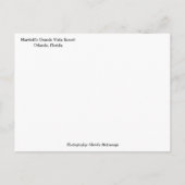 Tropical Grande Vista Resort Orlando, Florida Briefkaart (Achterkant)