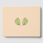 Tropical Green and Blush Wedding Gastenboek (Achterkant)