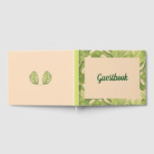 Tropical Green and Blush Wedding Gastenboek (Volledig)