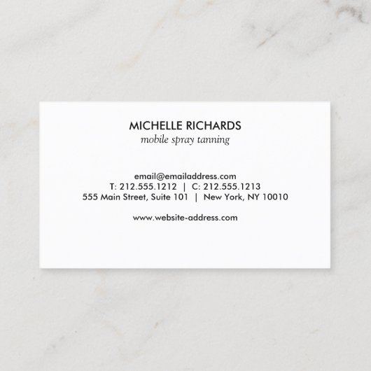 Tropical Green/Aqua Glitter Palms Loyalty Kaart (Achterkant)