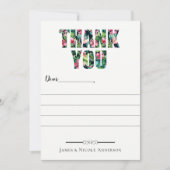 Tropical Green Botanical volledige foto dank u Bedankkaart (Voorkant)