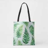 Tropical Green Fern Art Tas (Voorkant)