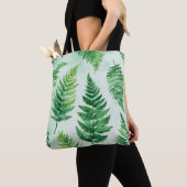 Tropical Green Fern Art Tas (Dichtbij)