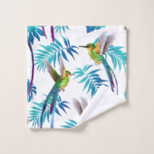 Tropical Green Hummingbirds Bad Handdoek (Wasdoekje)