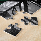 Tropical Green Palm Frond Yellow Rectangle Pattern Legpuzzel (Zijkant)