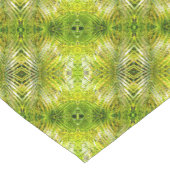 Tropical green palm leaves diagonal pattern korte tafelloper (Hoek)