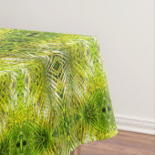 Tropical green palm leaves sunlight pattern tafelkleed (Voorbeeld)
