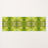 Tropical green palm leaves sunlight pattern yogamat (Achterkant (horizontaal))