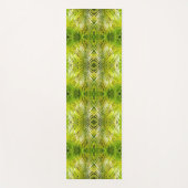 Tropical green palm leaves sunlight pattern yogamat (Voorkant)