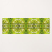 Tropical green palm leaves sunlight pattern yogamat (Voorkant (horizontaal))