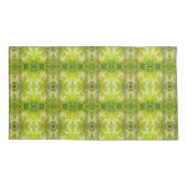 Tropical green palm leaves sunlight S-size pattern Kussensloop (Achterkant)