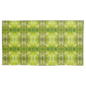 Tropical green palm leaves sunlight S-size pattern Kussensloop (Voorkant)