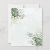 Tropical Green Palms BUDGET Wedding  (Achterkant)