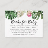 Tropical Greenery Baby shower Boekaanvraag Informatiekaartje (Voorkant)