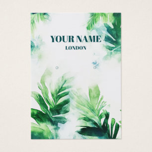 Tropical Greenery leafy Earring Display Kaart