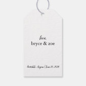 Tropical Greenery Palm Thank You Tags, Favor tags Cadeaulabel (Achterkant)