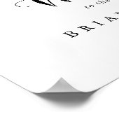 Tropical Greenery White Floral Wedding Welcome  Poster (Hoek)