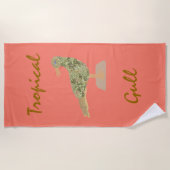 Tropical Gull Beach Towel Strandlaken (Voorkant)