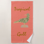 Tropical Gull Beach Towel Strandlaken (Voorkant)
