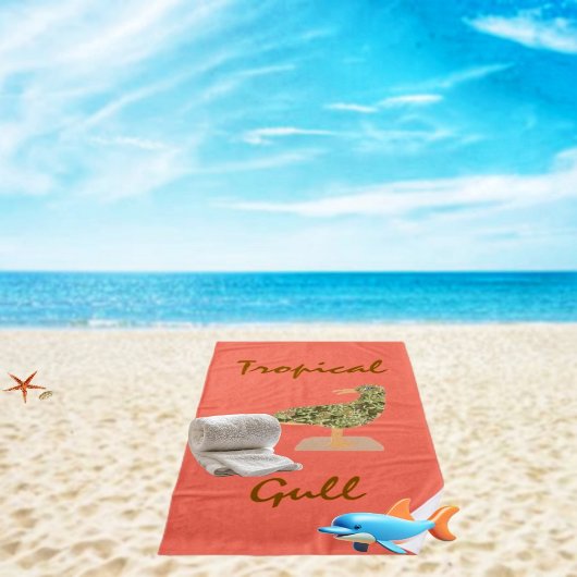 Tropical Gull Beach Towel Strandlaken