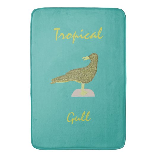 Tropical Gull-Brown Badmat (Voorkant Verticaal)