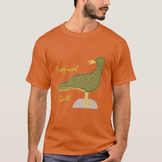 Tropical Gull-Brown T-shirt (Voorkant)