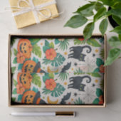 Tropical Halloween Pumpkins Tissuepapier (Geschenk)