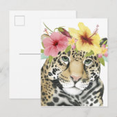 Tropical Halo | Sweet Cheetah Briefkaart (Voorkant / Achterkant)