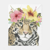 Tropical Halo | Sweet Cheetah Fleece Deken (Voorkant)