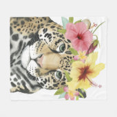 Tropical Halo | Sweet Cheetah Fleece Deken (Voorkant (Horizontaal))