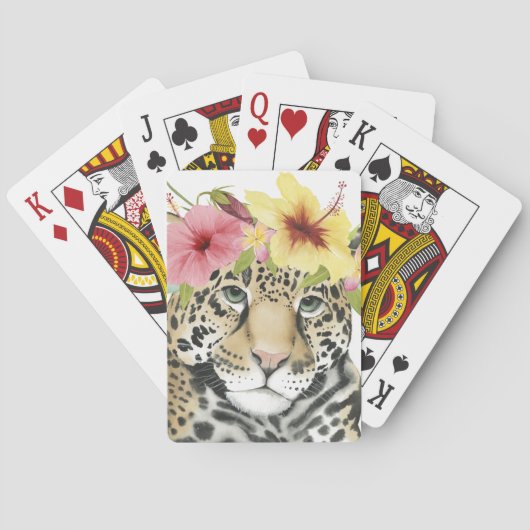 Tropical Halo | Sweet Cheetah Pokerkaarten (Achterkant)