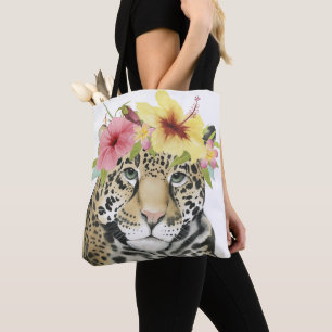 Tropical Halo Sweet Cheetah Tote Bag