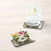 Tropical Halo | Sweet Sloth Bier Onderzetter (Rechterzijde)