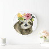 Tropical Halo | Sweet Sloth Grote Klok (Huis)