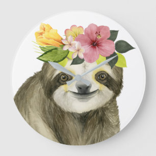 Tropical Halo Sweet Sloth Grote Klok