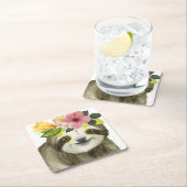 Tropical Halo | Sweet Sloth Kartonnen Onderzetters (Insitu)