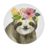 Tropical Halo | Sweet Sloth Snijplank (Voorkant)