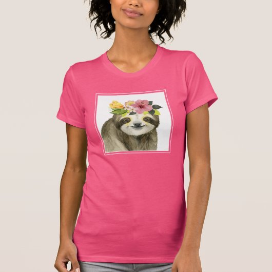 Tropical Halo | Sweet Sloth T-shirt (Voorkant)